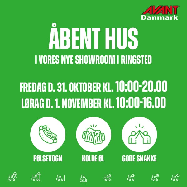 Avant Danmark - Nyt showroom i Ringsted - åbent hus 31.10.25 - 01.11.25